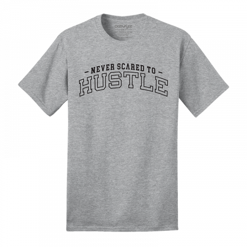 NEVER SCARED to HUSTLE ARCH OUT [GREY/BLACK]